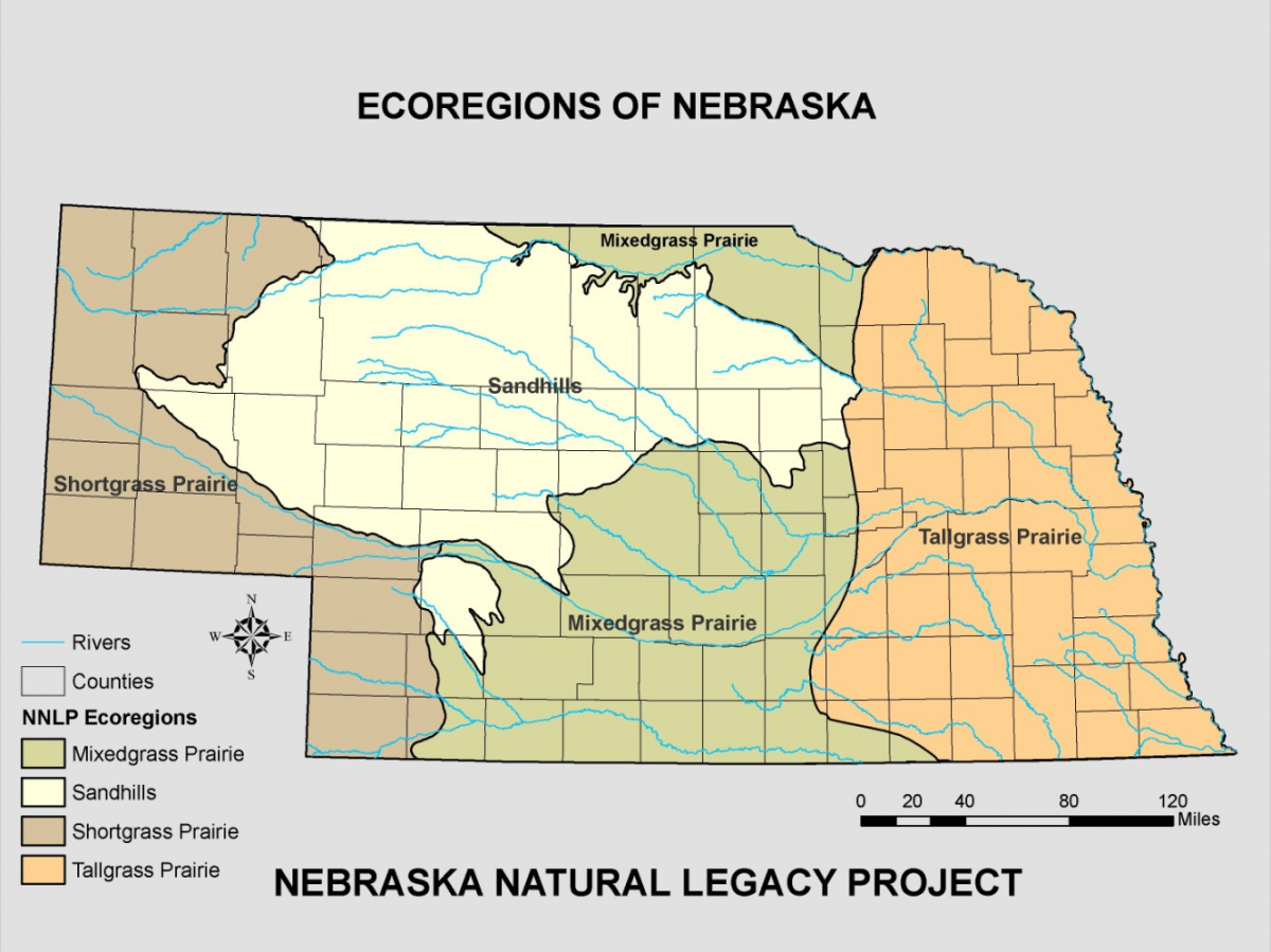 Nebraska Ecoregions Map
